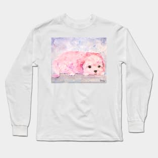 Little Puppy Is a Little Bored Long Sleeve T-Shirt